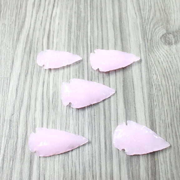 5 Large Glass Ornamental Arrowheads  #504-2  Spearhead