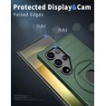 thumbnail image 4 of Dteck for Samsung Galaxy S24 Ultra Case with Screen Protector, Ring Stand Magnetic Case Compatible with MagSafe,Military-Grade Phone Case for Samsung S24 Ultra,Green, 4 of 6