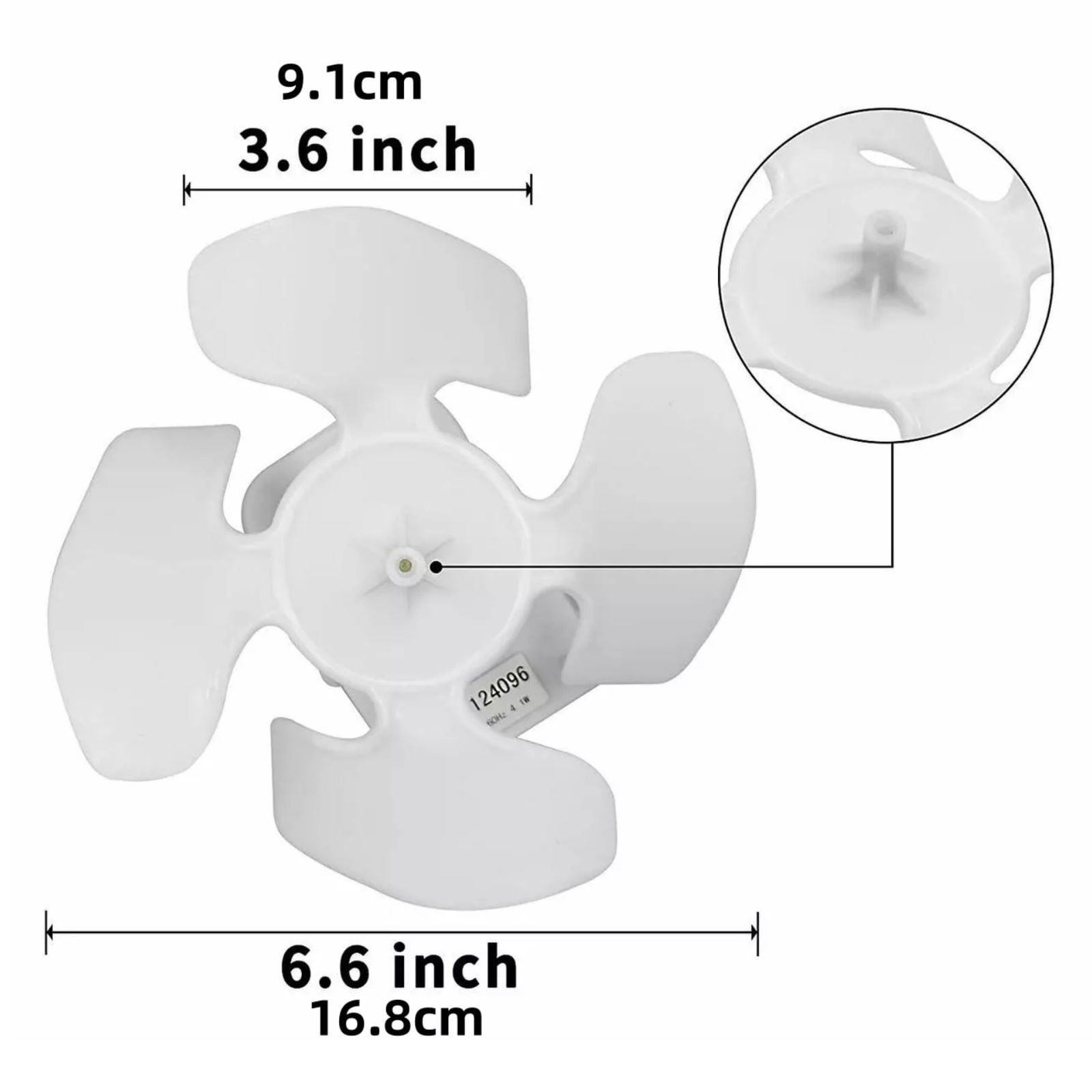 TAPDRA Kenmore Refrigerator Condenser Fan 115V Motor W10124096 Durable Quiet Cooling Solution for Whirlpool