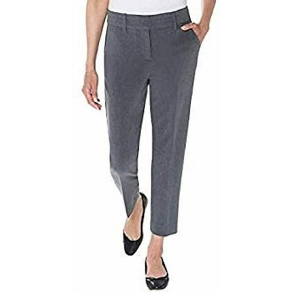 Kirkland Signature Ladies' Modern Fit Comfort Stretch Ankle Ankle Pant (16, Gray)