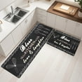 thumbnail image 6 of MeyJey Farmhouse Kitchen Rug Set of 2, Non-Slip Anti-Fatigue Waterproof Cushioned Mat for Kitchen, Dining & Laundry Room, 20"x31.5"+20"x59" Black, 6 of 13