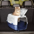 thumbnail image 5 of 2-Door Top-Load Hard-Sided Dogs, Cats Pet Travel Carrier, Gray & Blue, 22.8"L x 15.0"W x 13.0"H, 5 of 5