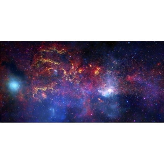 The central region of the Milky Way galaxy Poster Print