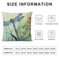thumbnail image 5 of COMIO  Ink Painting The Animal Dragonfly Throw Pillow Covers Case Cushion Cover Sofa Decorative Square (Dragonflies and Grass), 5 of 5