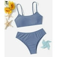 thumbnail image 3 of GYRATEDREAM Girl's 2 Piece Bikini Swimsuit Solid Spaghetti Strap Bathing Suits 8-14T, 3 of 3