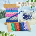 thumbnail image 3 of 24 Yards 2 Styles Rick Rack Trim Ribbon 1/4 inch(7.5mm) Wave Sewing Bending Fringe Trim Woven Fabric Lace for DIY Sewing Crafts Clothes Dress Embellishment Gift Wrapping Party DIY, 3 of 9