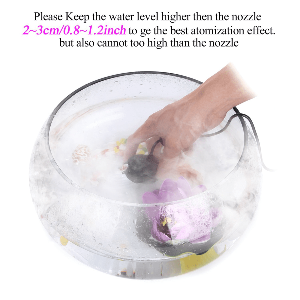 4X 400ML/H Mini Ultrasonic Mist Maker Fogger Water Fountain Pond Fog Machine Atomizer Air Humidifier