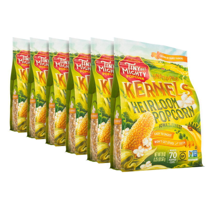 Buy 6 Pack Tiny But Mighty Heirloom Popcorn Virtually Hulless Non