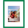 thumbnail image 1 of Vittanly 9x12 Picture Frame, Display Pictures 6x8 with Mat or 9x12 without Mat, Premium Material with Shatter Resistant Plexiglass, Photo Frame for Wall or Table Top Display, Green, 1 Pack, 1 of 6