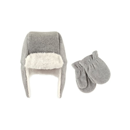 Fleece Baby Patterns - Hudson Baby Boy Traper Fleece Hat & Mittens 2pc Set