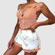 thumbnail image 1 of MKLEKYY Conjunto De Pantalones Cortos De Mezclilla Para Mujer, Sexy, Con Tirantes De Encaje Y Sujetador De Cadena, 1 of 4