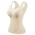 thumbnail image 2 of Ynynloco Tank Tops for Women Shapewear Tummy Shaper Built in Bra Compression Camisole V Neck Slim Fit Comfy Casual Tank, 2 of 3