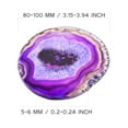thumbnail image 6 of 6 Colors Irregular Agate Geode Slice Polished Crystals Coaster Cup Mat Wedding Party Favors Home Decoration Accents - 80-100mm -, 6 of 7