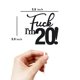 thumbnail image 2 of Fiesta de 20 cumpleaños de Cake Topper Veegood Black Glitter, 2 of 5