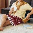 thumbnail image 4 of Mens Pajama Shorts, Christmas Tree Buffalo Plaid Sleep Shorts Men Pajama Bottoms Lounge PJ Shorts with Pockets, 4 of 6