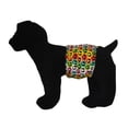 thumbnail image 3 of Barkertime Colorful Peace Washable Dog Belly Band Male Wrap - Made in USA, 3 of 8
