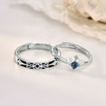 thumbnail image 4 of Couple Ring Knight Princess Marriage Rings for Couples Engagement Wedding Ring Set - Ring, 4 of 7