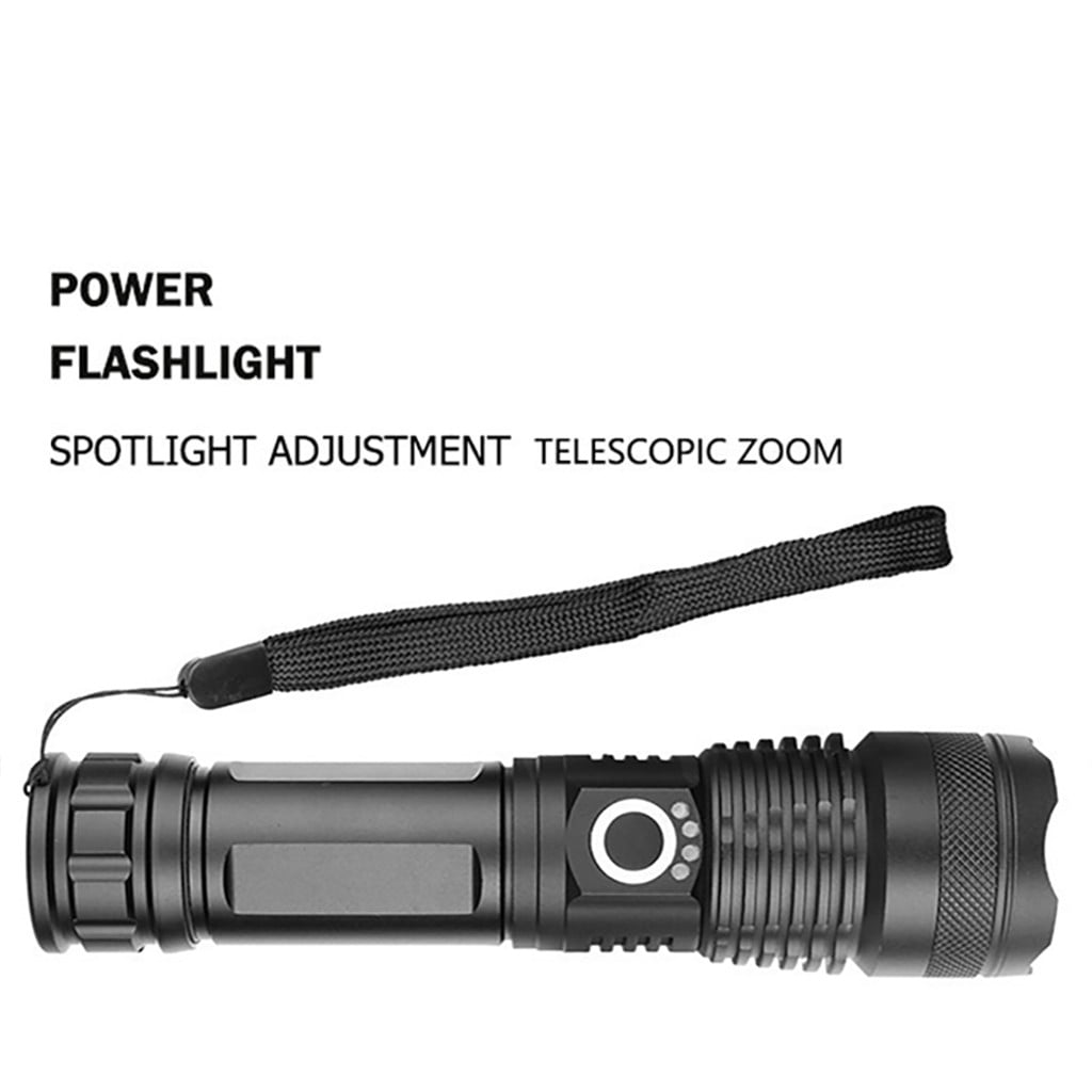 Powerful 900000Lumens XHP50 Zoom Flashlight LED USB Rechargeable Torch Headlamp 