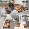 thumbnail image 5 of Coffee Kitchen Rug and Mats 2 Piece Set Decor Washable Runner Rugs 17"x47"+17"x30"(Coffee-A), 5 of 6