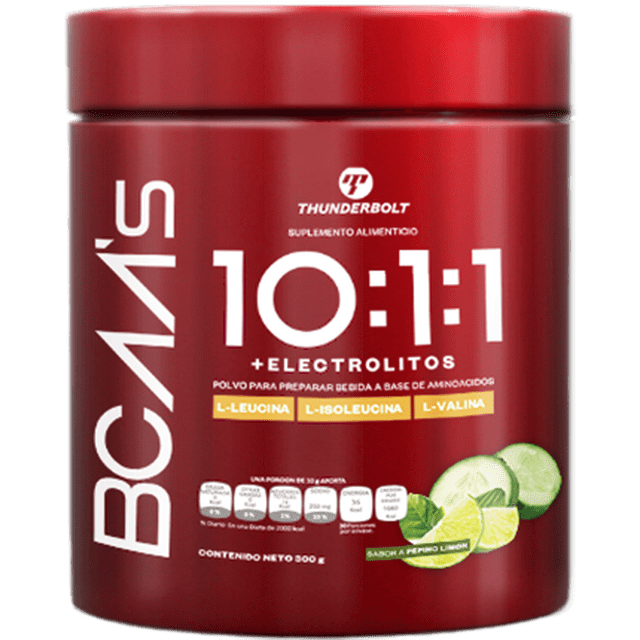 Bcaa Thunderbolt Bcaa's Aminoáciodos, 30 Servicios Thunderbolt BCAA