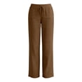 thumbnail image 4 of HADST Women's Drawstring Waist Straight Leg Pants Side Pockets Lightweight Cotton Linen Trousers for Casual Summer, 4 of 7