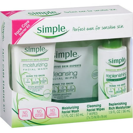 Simple Face Care Starter Kit, 9 pc