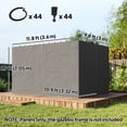 thumbnail image 2 of CoSoTower 10' x 12' Universal Gazebo Sidewall Set with 4 Panels, Hooks/C-Rings Included for Pergolas & Cabanas, Grey, 2 of 7