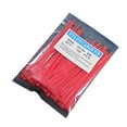 thumbnail image 1 of Naiovety Paquete de 100 bridas de nailon para cables, reutilizables, autoblocantes, resistentes, color sólido, industriales, para oficina Almacenamiento y organización del hogar Rojo, 1 of 6
