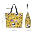 thumbnail image 5 of ZICANCN Halloween Happy Spooky Holidays Tote Bag, Grocery Bags Reusable Shopping Bags with Handles Durable Foldable Washable for Women Men, 5 of 8