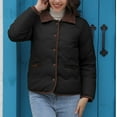 thumbnail image 5 of BangWanChi Womens Coats Winter Womens Winter Clothes Plus Size Warm Coat Long Sleeve Jacket, 5 of 5