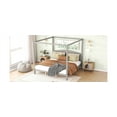 thumbnail image 6 of Imerelez Canopy Platform Bed with Headboard and Support Legs, King Size, Grey Wash, 6 of 9