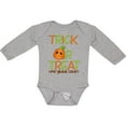 thumbnail image 3 of Inktastic Trick or Treat Now Gimme Candy with Halloween Pumpkin Boys or Girls Long Sleeve Baby Bodysuit, 3 of 5