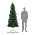 thumbnail image 6 of 8' Tall Unlit Slim Fir Artificial Christmas Tree with Realistic Branches, and 1168 Tips, Green, 6 of 9