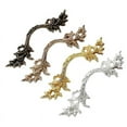 thumbnail image 5 of 64mm Nordic Zinc Alloy Vintage Bronze Flower Drawer Pulls Silver White Cabinet Wardrobe Knobs Door Pullers Furniture Handle (Shiny Gold), 5 of 7