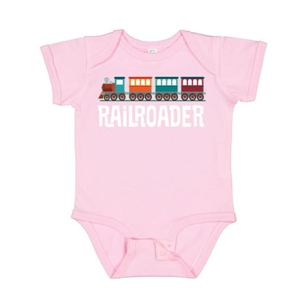 

Inktastic Railroader Train Hobby Gift Baby Boy or Baby Girl Bodysuit