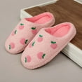 thumbnail image 5 of Fuzzy Slippers For Women Cozy Slippers Cartoon Home Slippers Comfort Warmth Soft Bottom Peach Design Everyday Use Warm Cozy Winter House Slippers Bedroom Indoor House Shoes, 5 of 7