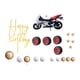 thumbnail image 2 of Decoración de pastel de motocicleta para cumpleaños infantil, lema de motocicleta, fiesta de conductores Estilo D, 2 of 9