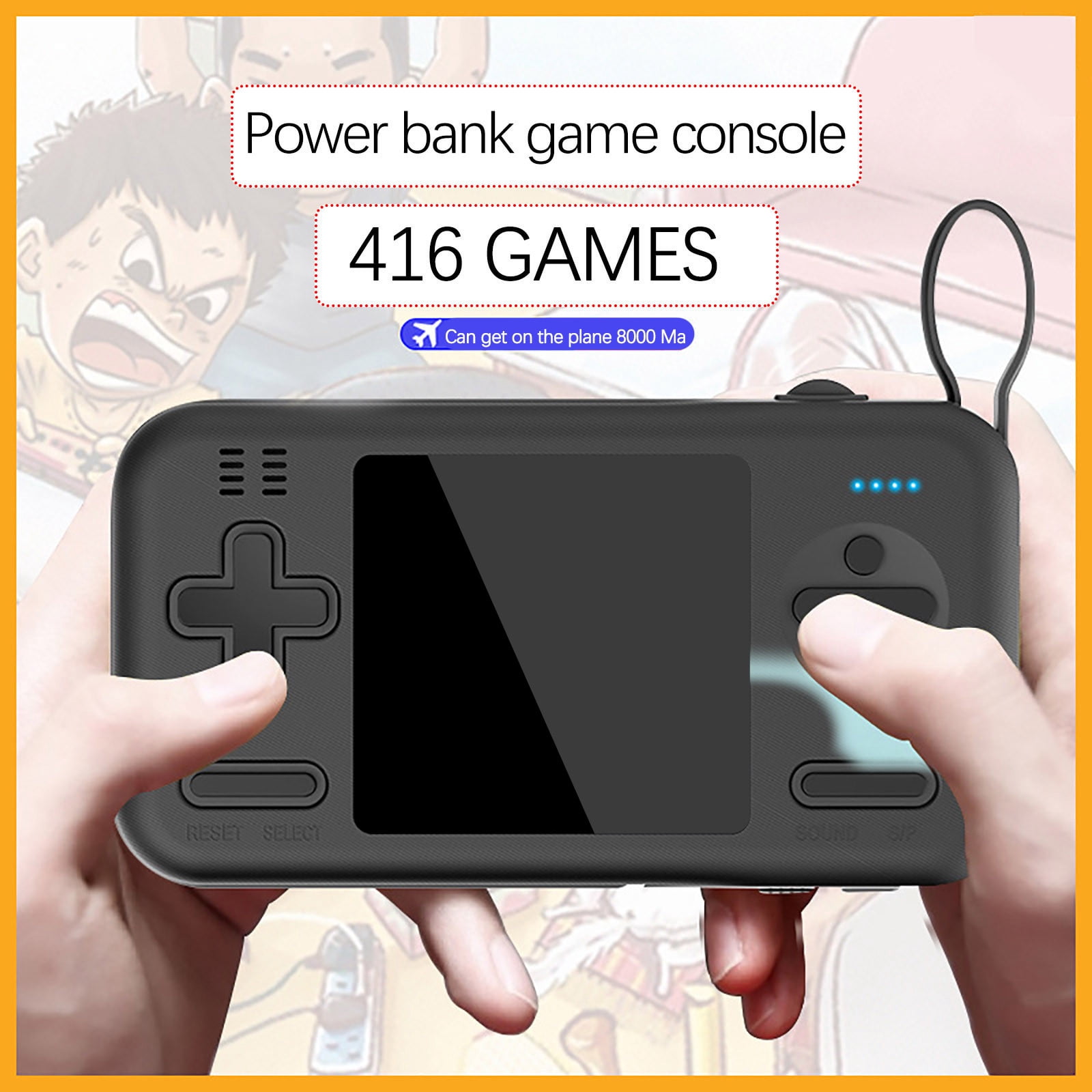 Apmemiss Fathers Day Gifts Clearance D15 Comes with Cable Charging Treasure Game Console Two-In-One Mobile Power Supply 416 Games Clearance Items
