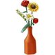 thumbnail image 1 of (Sin jarrón) Bloque de construcción de ramo de flores, rojo, 547 piezas de bloques de construcción de ramo de flores artificiales, compatible con ramo de flores experto 10280, para decoración, 1 of 5