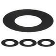 thumbnail image 1 of Uxcell Paquete de 4 Anillos Goof para Luces Empotradas de 1", 1.4" ID 2.6" OD Anillo de Recorte de Acero Duradero Montaje Flush Negro, 1 of 6