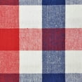 thumbnail image 6 of CC Home Furnishings Checkered Rectangular Cotton Tablecloth - 84" - Red, White and Blue, 6 of 6