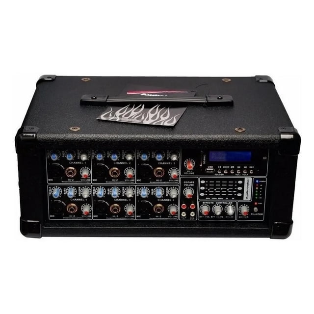 Mezcladora Amplificada Audiobahn 6 Canales APM6300i