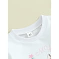 thumbnail image 5 of Bagilaanoe Baby Girl Christmas Romper Sweatshirt Newborn Long Sleeve Bodysuits Print Pullover 3M 6M 12M 18M Infant Casual Tee Tops, 5 of 8