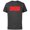Charcoal, variant on Logo Red and White Negative Space - Short Sleeve Cotton T-Shirt for Adults - Customized-White