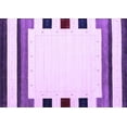thumbnail image 1 of Ahgly Company Indoor Rectangle Solid Purple Modern Area Rugs, 2' x 5', 1 of 4