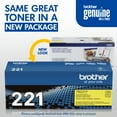 thumbnail image 4 of Brother Genuine TN221Y Yellow Standard-yield Printer Toner Cartridge, 4 of 9