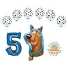 Mayflower Products Scooby Doo 5th Birthday Party Supplies Balloon Bouquet Decorations