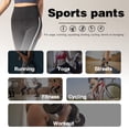 thumbnail image 3 of Pantalon de Yoga pour Femmes Rétro Rayé Côté Taille Haute Collants de Sport Entraînement Physique Course Cyclisme Collants Adaptés pour Gym Maison Rue, 3 of 8