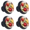 thumbnail image 2 of 4 Pcs Fruit Knobs for Kitchen Cabinet Cupboard Dresser Bookcase Drawer Pulls Handles Round Home Decor, 2 of 8