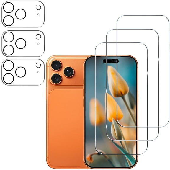 Gliansen for iPhone 17 Pro Max Screen Protector 6.9 inch 3 Pack   Camera Lens Protector 3 Pack,9H Tempered Glass,HD,Easy Installation
